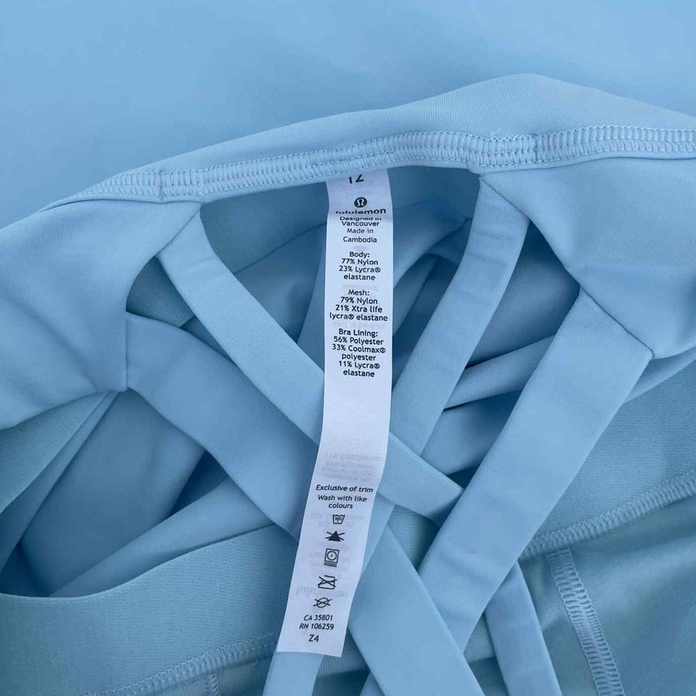 Lululemon Athletica Light Blue Strappy Top - Picture 6 of 6